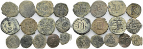 13 BYZANTINE BRONZE COIN LOT
See Picture. No return
