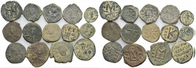 14 BYZANTINE BRONZE COIN LOT
See Picture. No return