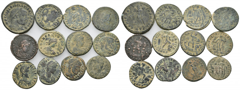 12 ROMAN BRONZE FOLLIS COIN LOT
See Picture. No return