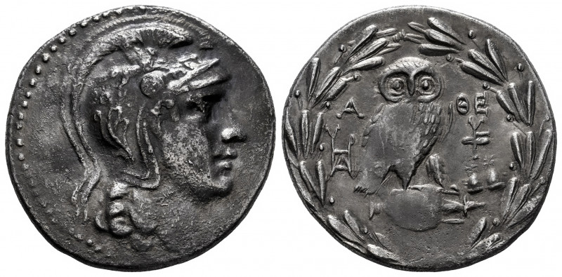 Attica. Athens. New Style Tetradrachm. 165/4 BC. (Thompson-pl. 8, 56/64). Anv.: ...