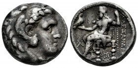 Seleukid Kingdom. Seleukos I Nikator. Tetradrachm. 311-300 BC. Babylon. In the name and types of Alexander III of Macedon. (Price-3725). Anv.: Head of...