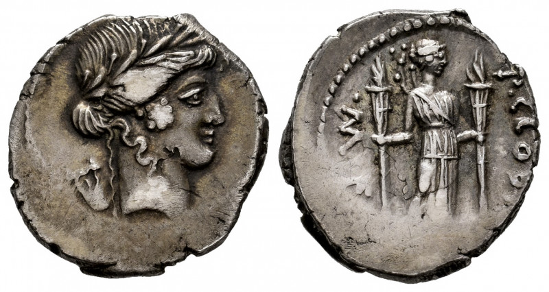 Claudia. P. Claudius M.f. Turrinus. Denarius. 42 BC. Rome. (Ffc-569). (Craw-494/...