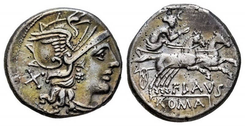 Decimius. Decimius Flavus. Denarius. 150 BC. Rome. (Ffc-673). (Craw-207/1). (Cal...