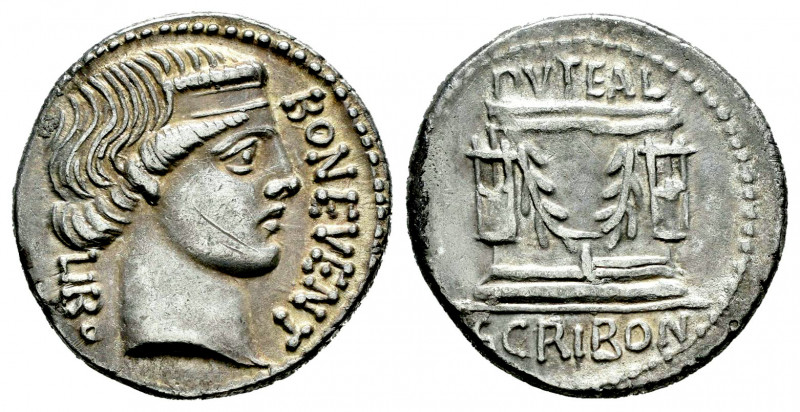Scribonius. L. Scribonius Libo. Denarius. 62 BC. Rome. (Ffc-1102). (Craw-416/1a)...