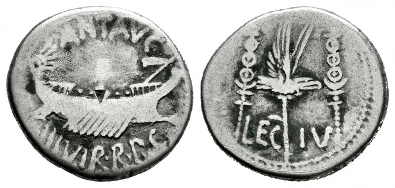 Mark Antony. Denarius. 32-31 BC. Mint moving. (Ffc-35). (Craw-544/17). (Cal-182)...