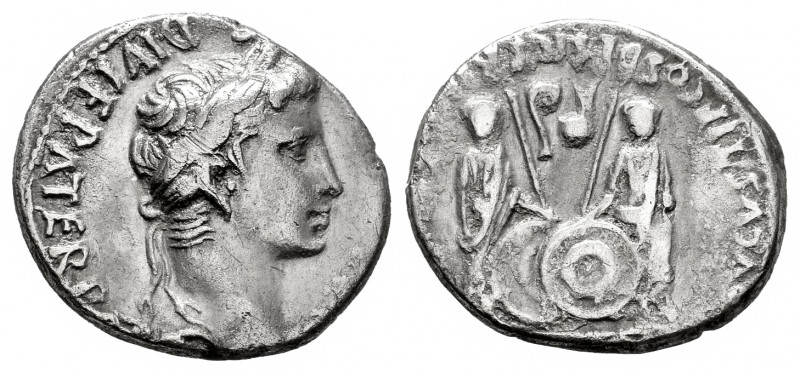 Augustus. Denarius. 7-6 a.C. Rome. (Ric-207). (Bmcre-433). (Rsc-43c). Anv.: (CAE...