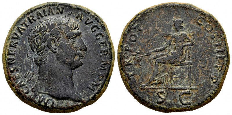 Trajan. Sestertius. 101-102 AD. Rome. (Ric-II 432). (Woytek-107a). (Banti-336). ...