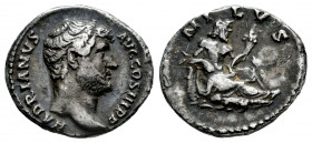 Hadrian. Denarius. 130-133 AD. Rome. (Ric-II 3 1544). (Bmcre-857). (Rsc-989). Anv.: HADRIANVS AVG COS III P P, bare head to right. Rev.: NILVS, Nilus ...