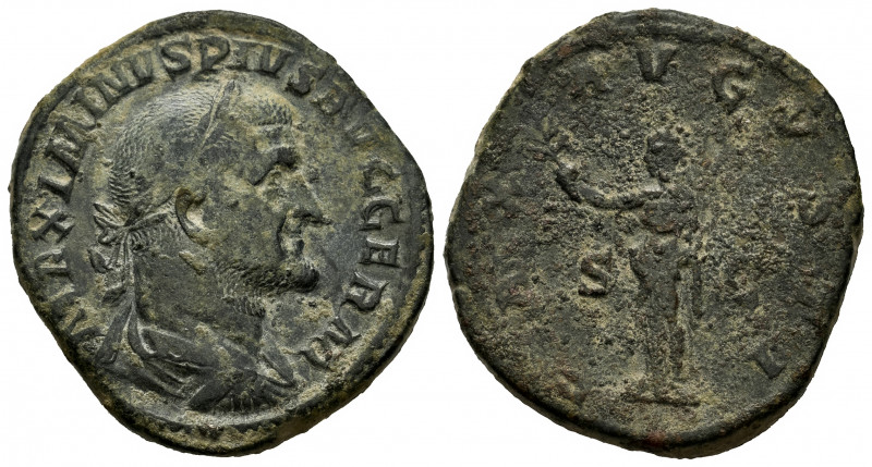 Maximinus I. Sestertius. 236-238 AD. Rome. (Ric-81). (Bmcre-148). Anv.: MAXIMINV...