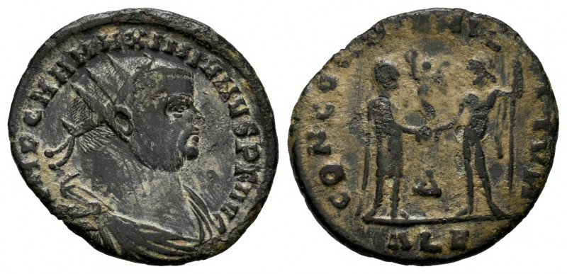 Maximianus. Antoninianus. 305-306 AD. Alexandria. (Ric-VI 59b). Anv.: IMP C MAXI...