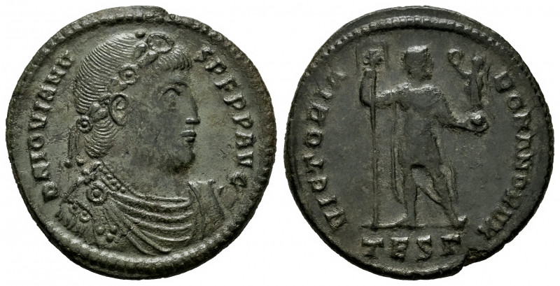 Jovian. Maiorina. 363-364 AD. Thessalonica. (Ric-235). Anv.: DN IOVIANVS PF P P ...