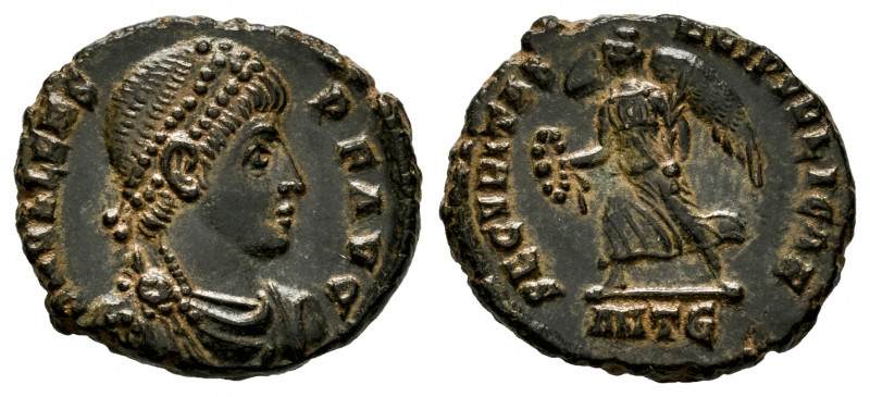 Valens. Maiorina. 364-378 AD. Antioch. (Ric-12b). Anv.: DN VALENS PF AVG. Diadem...