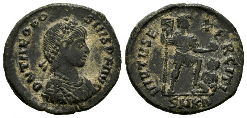 Theodosius I. Maiorina. 379-395 AD. Cyzicus. (Ric-25b.1). Anv.: D N THEODOSIVS P...