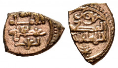 Kingdom of Taifas. Abd Al-Malik, Al Muzaffar. fractional Dinar. 435-467 H. Taifa of Valencia. (Vives-1078). (Prieto-165). Au. 1,12 g. VF. Est...100,00...