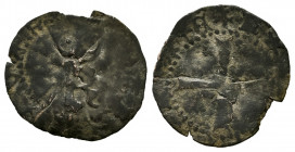 Kingdom of Navarre. Carlos de Viana (1441-1461). Cornado. (Cru-260). Ve. 0,56 g. Flan cracks. Scarce. Choice F. Est...40,00. 

Spanish Description: ...