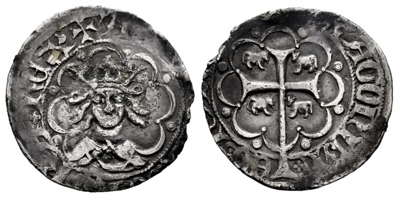 The Crown of Aragon. Alfonso IV (1327-1336). 1/2 real. Mallorca. (Cru C.G-2891)....