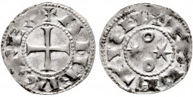 Kingdom of Castille and Leon. Alfonso VI (1073-1109). Dinero. Toledo. (Bautista-9.2). Ve. 1,13 g. Choice VF. Est...60,00. 

Spanish Description: Rei...
