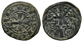 Kingdom of Castille and Leon. Fernando III (1217-1252). Dinero. Leon. (Bautista-329). Ve. 0,68 g. VF. Est...50,00. 

Spanish Description: Reino de C...