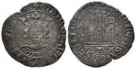 Kingdom of Castille and Leon. Henry IV (1399-1413). Cuartillo. Toledo. (Bautista-1025 var.). (Abm-757). Anv.: + ENRICVS ∗ CARTVS ∗ DEI ∗ GRACIA : . Re...