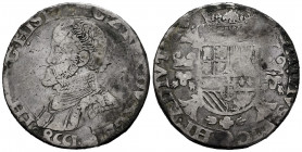 Philip II (1556-1598). 1 escudo felipe. 1558. Nimega. (Tauler-1179). (Vti-1178). (Vanhoudt-253.NIJ). Ag. 26,39 g. Choice F. Est...120,00. 

Spanish ...