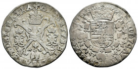 Albert and Elizabeth (1598-1621). 1/4 patagon. Bruges. (Tauler-1672). (Vti-268). (Vanhoudt-621.BG). Ag. 6,64 g. VF. Est...65,00. 

Spanish Descripti...
