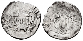 Philip IV (1621-1665). Dieciocheno. 1624. Valencia. (Cal-814). Ag. 1,86 g. Without value on obverse. Almost VF. Est...25,00. 

Spanish Description: ...