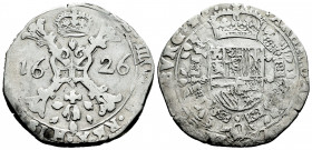 Philip IV (1621-1665). 1/2 patagon. 1626. Dole. (Delm-307). Ag. 13,85 g. Rare. VF. Est...200,00. 

Spanish Description: Felipe IV (1621-1665). 1/2 p...
