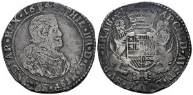 Philip IV (1621-1665). 1 ducaton. 1649. Antwerpen. (Tauler-2910). (Vti-1239). (Vanhoudt-642.AN). Ag. 32,29 g. Almost VF/VF. Est...150,00. 

Spanish ...