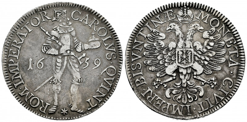 Philip IV (1621-1665). 1 taler/daeldre. 1659. Besançon. (Tauler-3512). (Vti-1666...