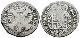 Charles II (1665-1700). 1 patagon. 1695. Antwerpen. (Vanhoudt-715 AN). (Vti-458). Ag. 26,54 g. Rare. Choice F/Almost VF. Est...220,00. 

Spanish Des...