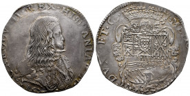 Charles II (1665-1700). 1 felipe. 1676. Milano. (Tauler-3101). (Vti-19). (Mir-387/1). Ag. 27,70 g. Attractive specimen. VF. Est...700,00. 

Spanish ...