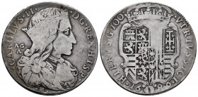 Charles II (1665-1700). Ducat. 1689. Naples. AG/A. (Tauler-3201). (Vti-193). (Mir-293/1). Ag. 24,49 g. Scarce. Choice F. Est...200,00. 

Spanish Des...