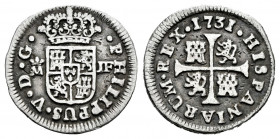 Philip V (1700-1746). 1/2 real. 1731. Madrid. JF. (Cal-182). Ag. 1,37 g. Almost VF. Est...35,00. 

Spanish Description: Felipe V (1700-1746). 1/2 re...