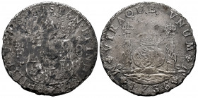 Philip V (1700-1746). 8 reales. 1736. Mexico. MF. (Cal-1445). Ag. 23,66 g. Corrosion from salt water immersion. Almost F/F. Est...200,00. 

Spanish ...