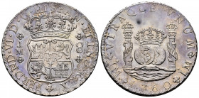 Ferdinand VI (1746-1759). 8 reales. 1760. Lima. JM. (Cal-468). Ag. 26,66 g. Minor hairlines. Rust on obverse. Soft tone. Almost XF. Est...650,00. 

...