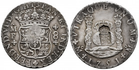 Ferdinand VI (1746-1759). 8 reales. 1751. Mexico. MF. (Cal-478). Ag. 26,92 g. Countermark of Portugal not genuine. Choice VF. Est...250,00. 

Spanis...