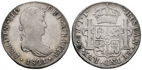 Ferdinand VII (1808-1833). 8 reales. 1821. Mexico. JJ. (Cal-1337). Ag. 26,83 g. Almost VF. Est...60,00. 

Spanish Description: Fernando VII (1808-18...