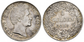 Germany. Bayern. Ludwig I. 1 gulden. 1838. (AKS-78). (Km-788). Ag. 10,56 g. Choice VF. Est...55,00. 

Spanish Description: Alemania. Bavaria. Ludwig...