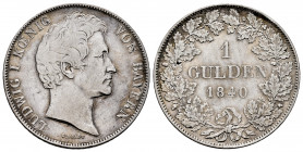 Germany. Bayern. Ludwig I. 1 gulden. 1840. (AKS-78). (Km-788). Ag. 10,53 g. Almost VF/VF. Est...40,00. 

Spanish Description: Alemania. Bavaria. Lud...