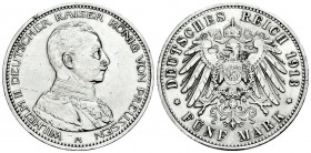 Germany. Prussia. Wilhelm II. 5 mark. 1913. Berlin. A. (Jaeger-114). Ag. 27,70 g. Cleaned. Choice VF. Est...55,00. 

Spanish Description: Alemania. ...