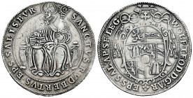 Austria. Wolf Dietrich von Raitenau (1587-1612). 1 thaler. (Dav-8187). Rev.: SANCTVS RVDBERTVS EPS SALISBVR. Ag. 28,54 g. Repaired welding on edge at ...