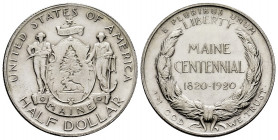 United States. Half dollar. 1920. Maine. (Km-146). Ag. 12,53 g. Maine Centennial. XF. Est...160,00. 

Spanish Description: Estados Unidos. 1/2 dolla...