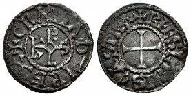 France. Charles II, le Chauve (840-877). Dinero. (Depeyrot-160). Ag. 1,45 g. Patina. Choice VF. Est...200,00. 

Spanish Description: Francia. Carlos...