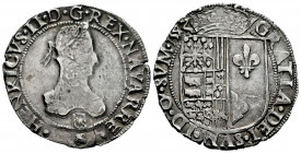 France. Enrique III de Navarra, II de Bearn. 1 franc. 1583. Saint-Palais. (PA-3479, 74/18). (Dav-1399). Ag. 13,87 g. Toned. VF. Est...50,00. 

Spani...