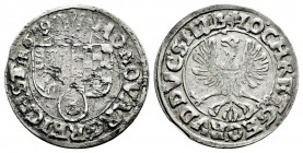 Poland. Johann Christian and Georg Rudolph. 3 kreuzer. 1619. Silesia. Duchy of Liegnitz-Brieg-Wohlau. (Ejzenhart-Miller-56). Ag. 1,53 g. Abbreviated d...