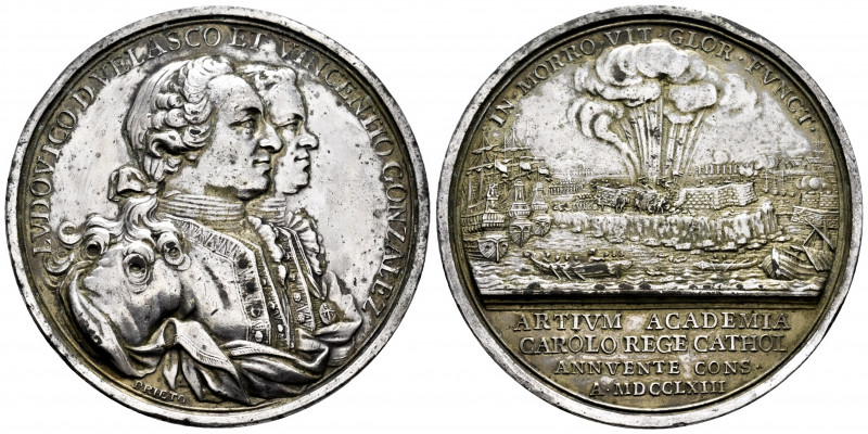Charles III (1759-1788). Medal. 1763. (Vives-44). (Vq-14101). Ag. 51,19 g. Defen...