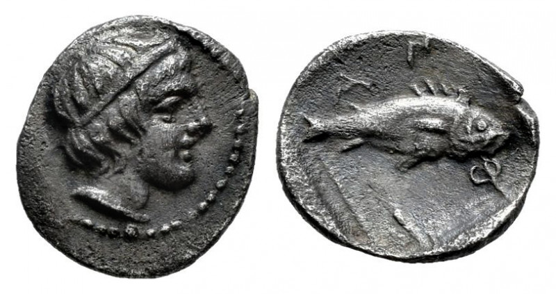 Macedon. Amphipolis. Obol. 410-357 BC. (Sng Cop-41). (Sng Ans-83-84). Anv.: Head...