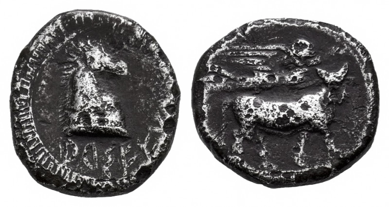 Arse-Saguntum. Hemidrachm. 300-200 BC. Sagunto (Valencia). (Abh-2041). (Acip-193...