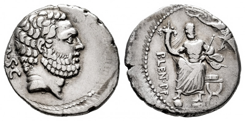 Cornelius. Pub. Lentulus P.f.L.n.Spinther. Denarius. 74 BC. Rome. (Ffc-634). (Cr...