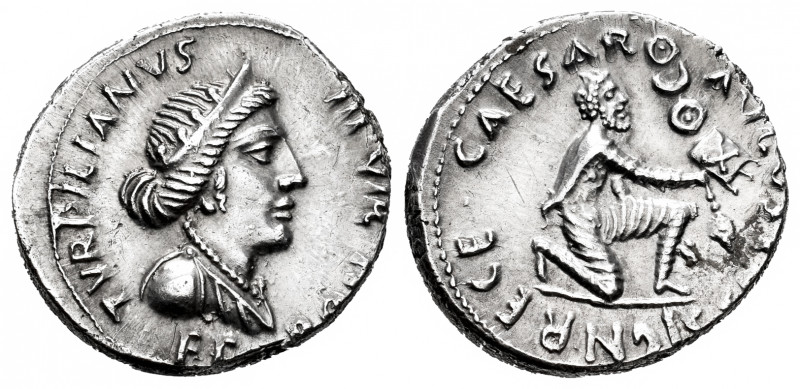 Augustus. P. Petronius Turpilianus. Denarius. 19 BC. Rome. (Ffc-304). (Ric-288)....